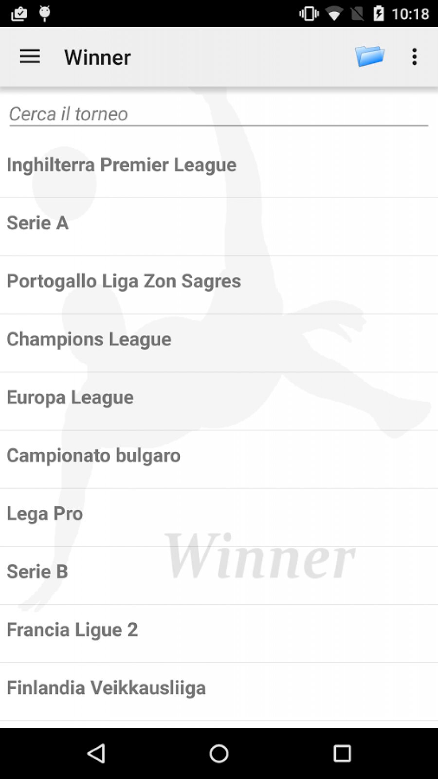 Winner Winning bet Android Game APK (it.egidio) by egid10 Download