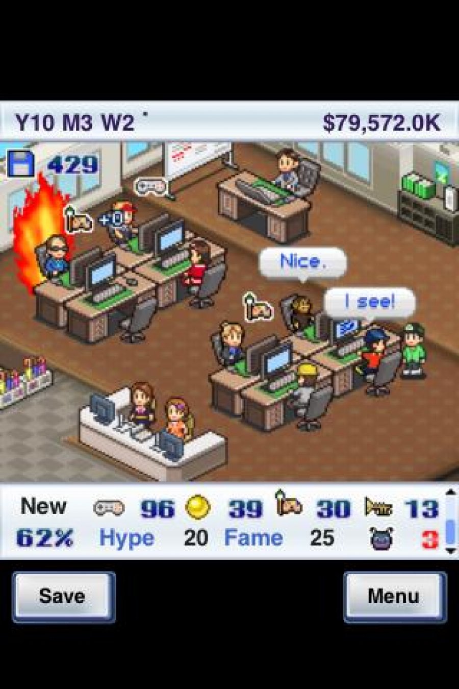 게임개발 스토리 Android 게임 APK (net.kairosoft.android.gamedev3en) 에 의해 Kairosoft  Co.,Ltd - PHONEKY에서 모바일로 다운로드