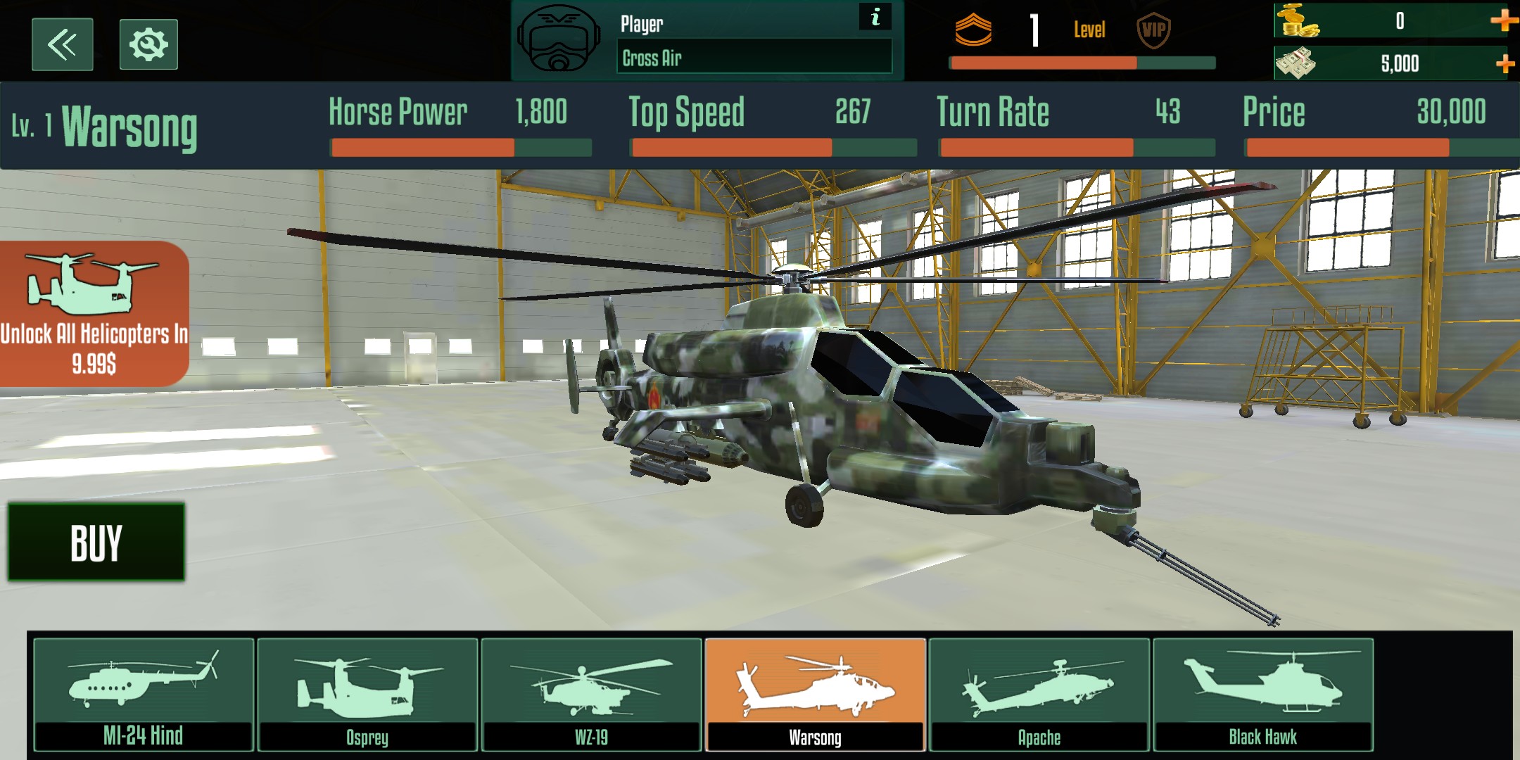Modern Helicopter warfare battle: Free Games