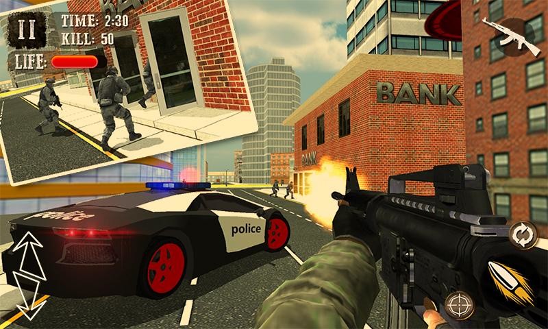 Bank Robbery Crime LA Police