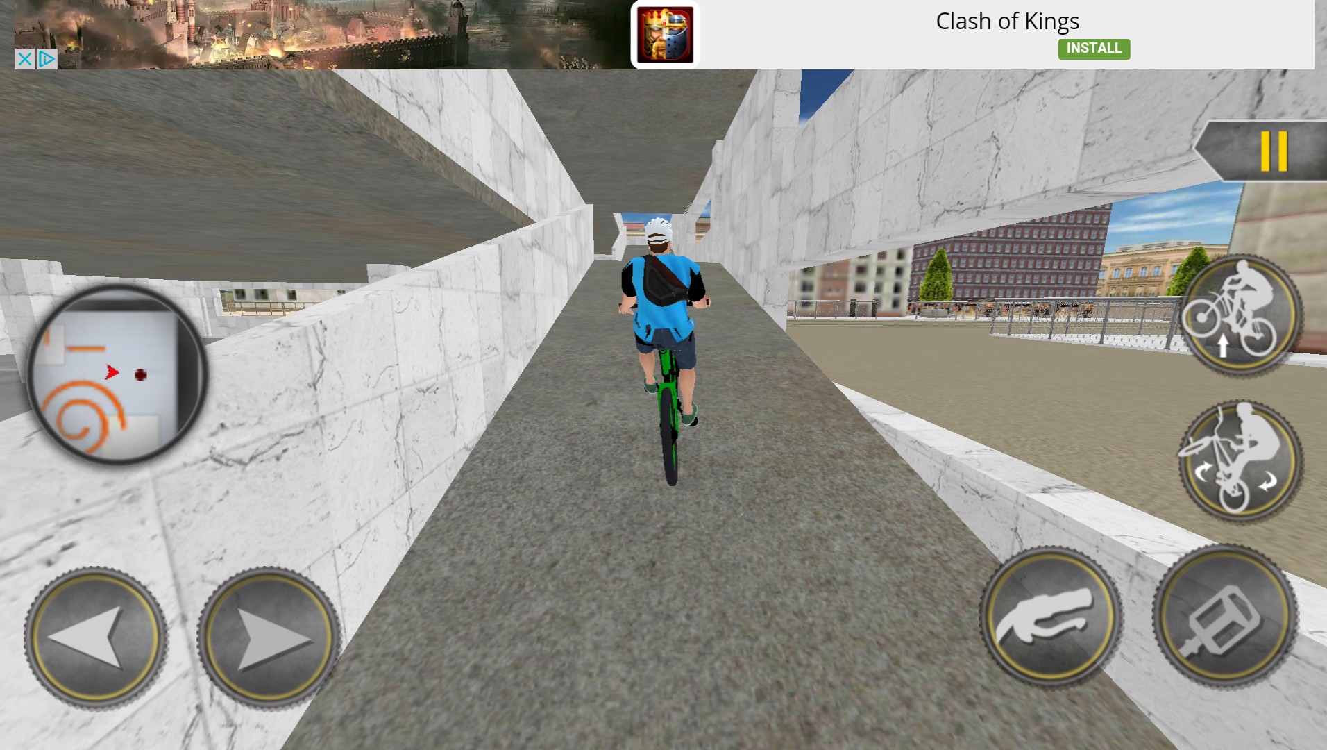 Rooftop BMX Bicycle Stunts Android Game APK