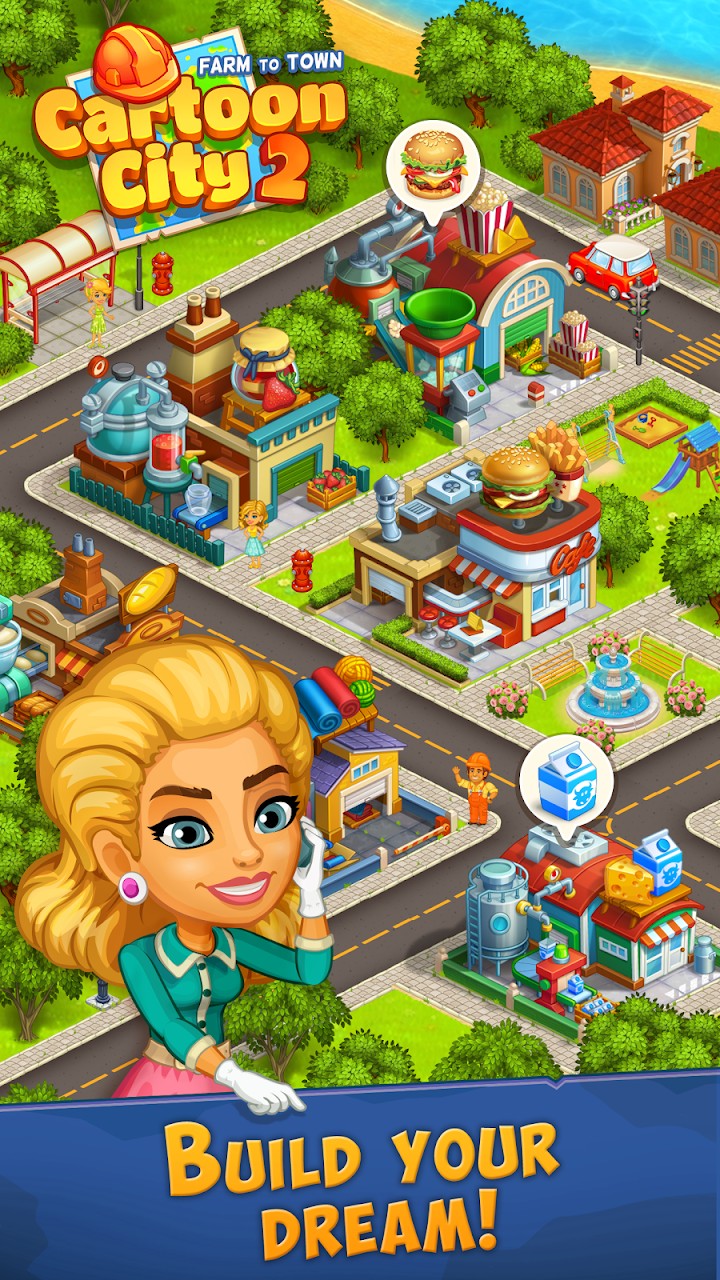 Cartoon City 2:Farm to  your home,house Android Game APK  () by foranj - Download to your mobile from PHONEKY