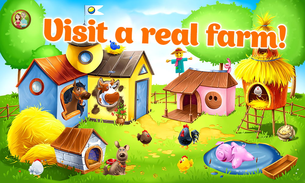 Animal farm for kids toddler games android game apk com gokids farm