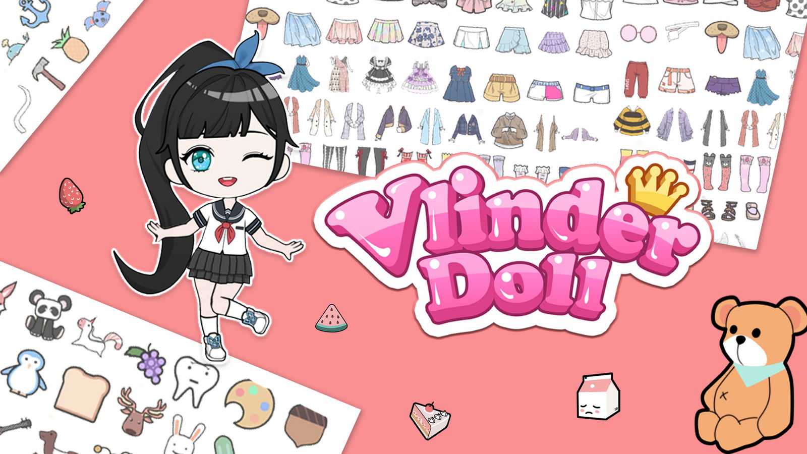 Vlinder Doll 귀여운 인형 옷 입히기 게임 Android 게임 APK