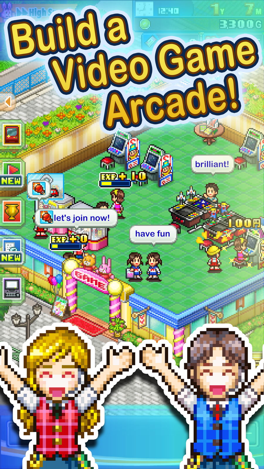 게임센터 스토리DX Android 게임 APK (net.kairosoft.android.gamecenterdx) 에 의해  Kairosoft Co.,Ltd - PHONEKY에서 모바일로 다운로드