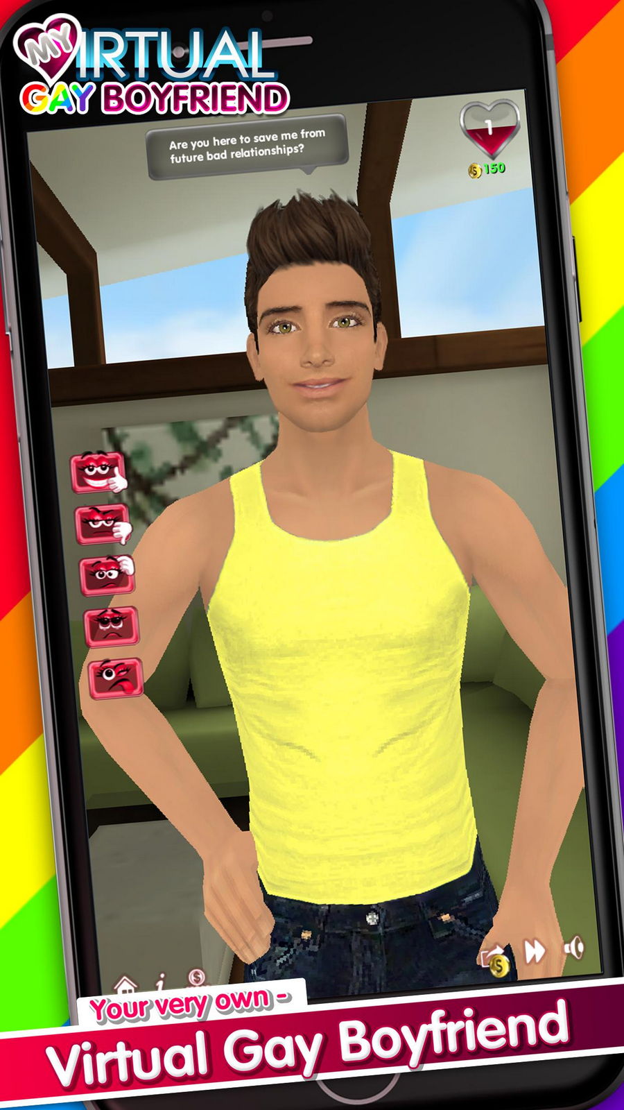 My Virtual Gay Boyfriend Free Android Игра APK (com.wetproductions.mvylite)  по Wet Productions Inc - Загрузить на свой мобильный телефон от PHONEKY