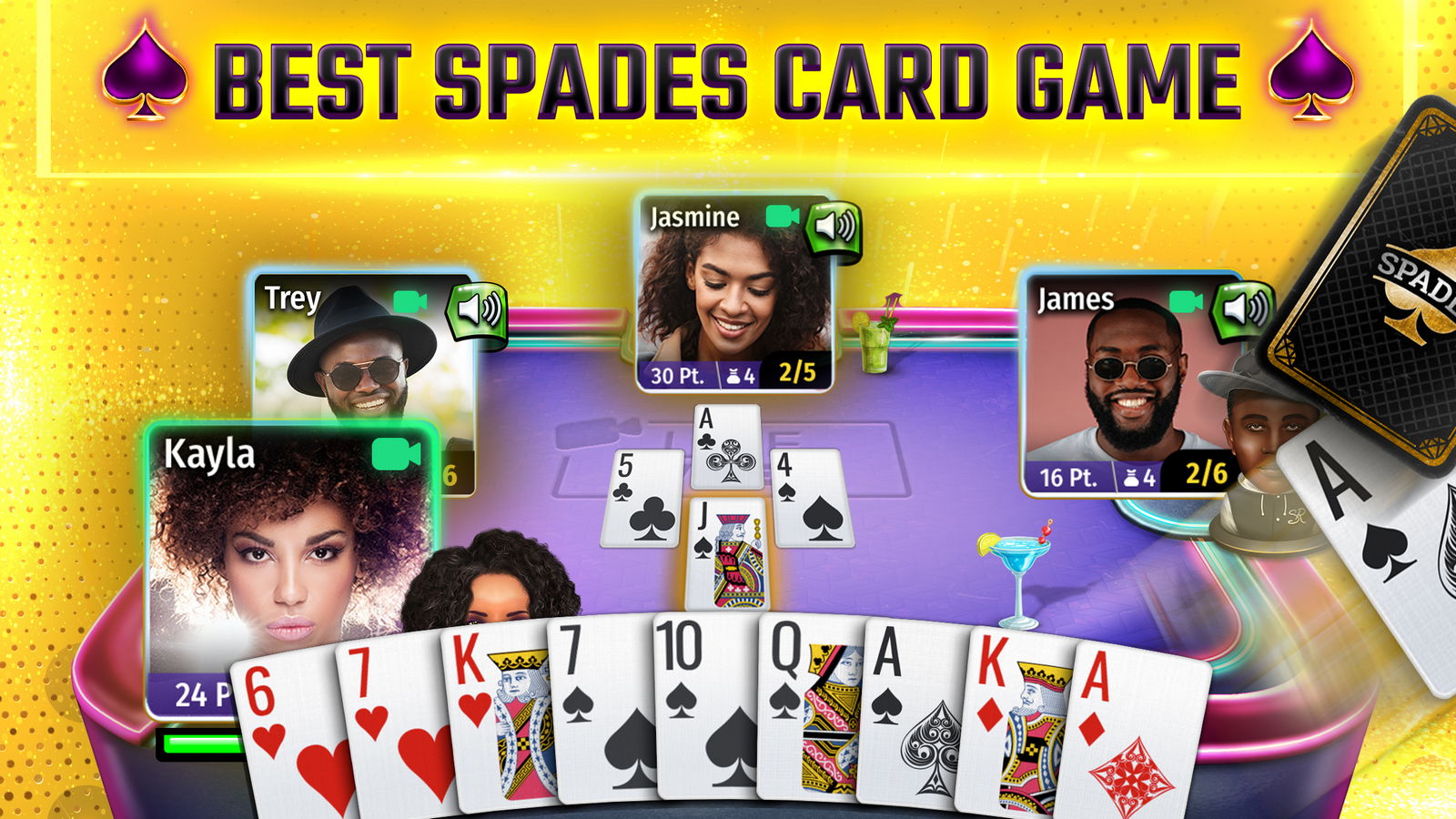 Spades Royale ألعاب ورق البستوني على الإنترنت Android لعبة APK