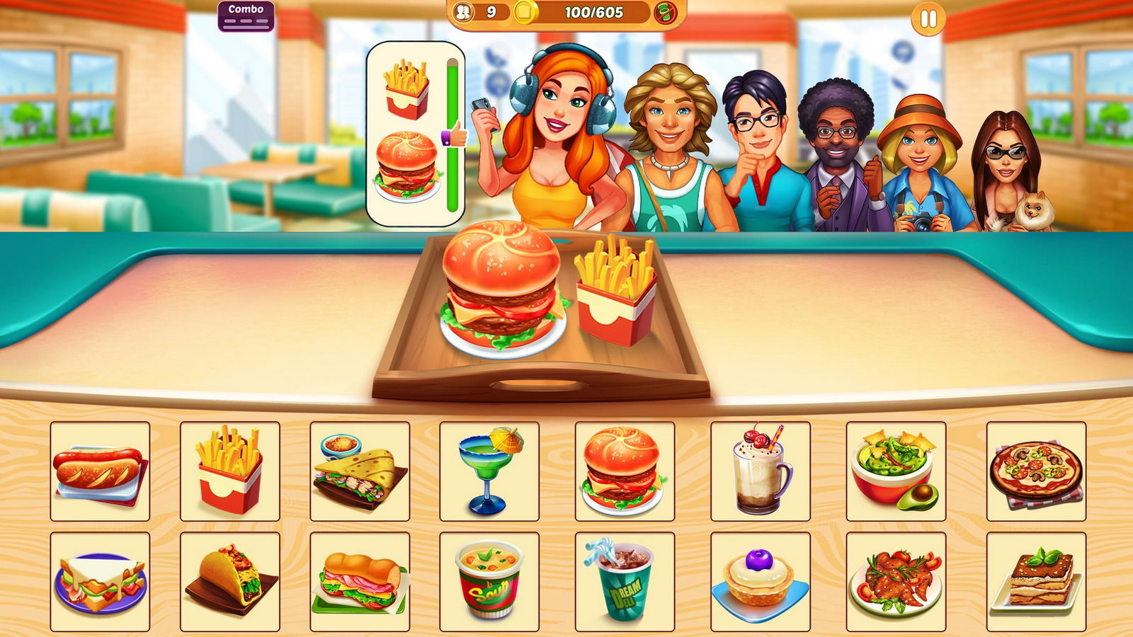 Cook It! Trò chơi nấu ăn điên rồ & nấu ăn Android Trò chơi APK (com.fme.cookit) bởi Flowmotion Entertainment: Restaurant Cooking Games - Tải xuống điện thoại di động của bạn từ PHONEKY