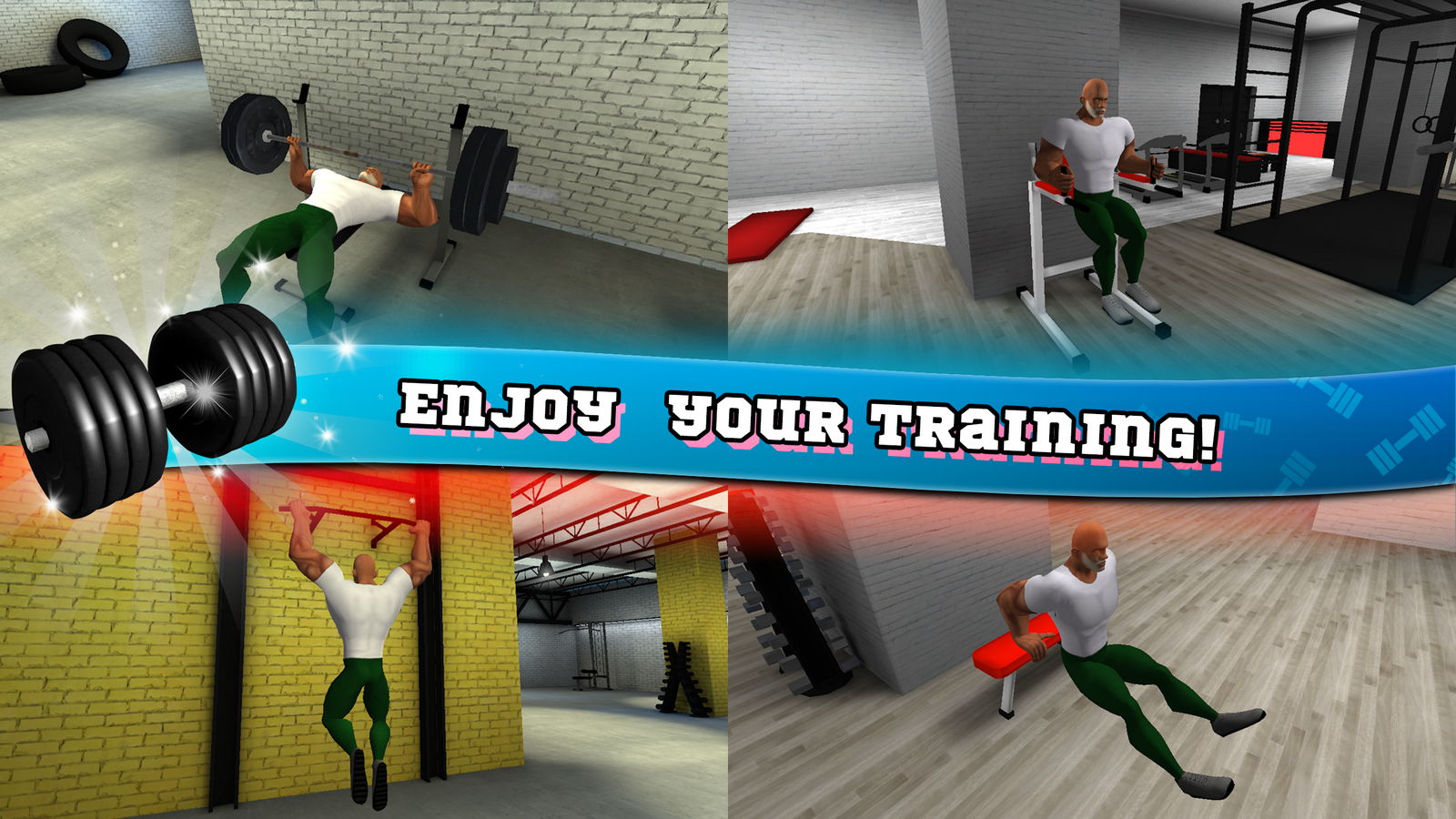 Фитнес Спортзал Бодибилдинг Android Игра APK (com.rv.gym) по R-V OOO -  Загрузить на свой мобильный телефон от PHONEKY