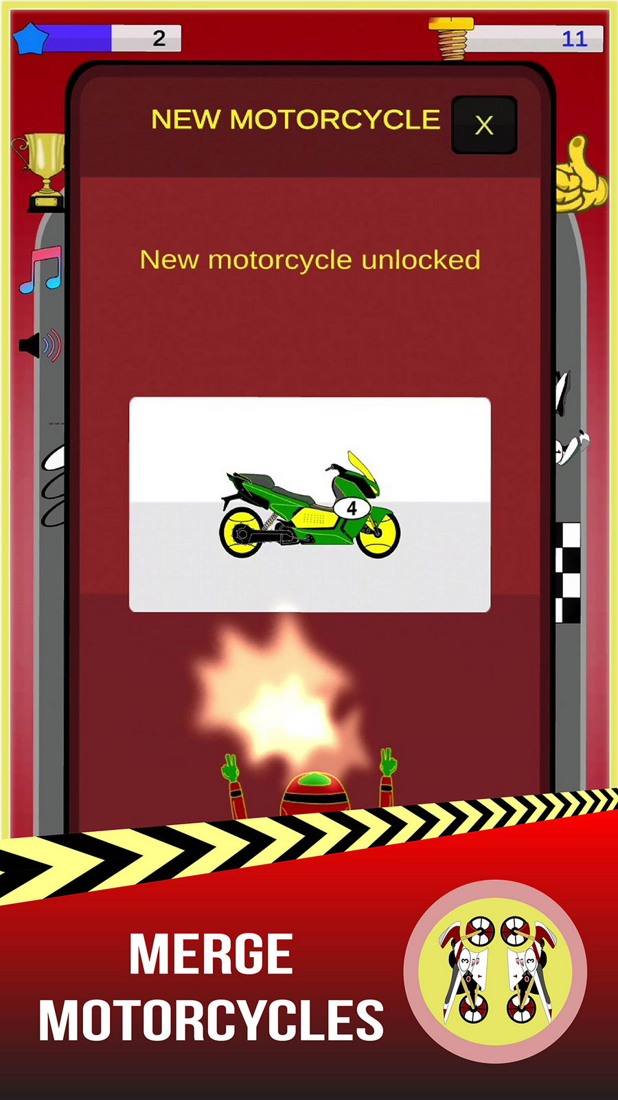 Combine Motorcycles Smash Insect best merge games Android Game APK