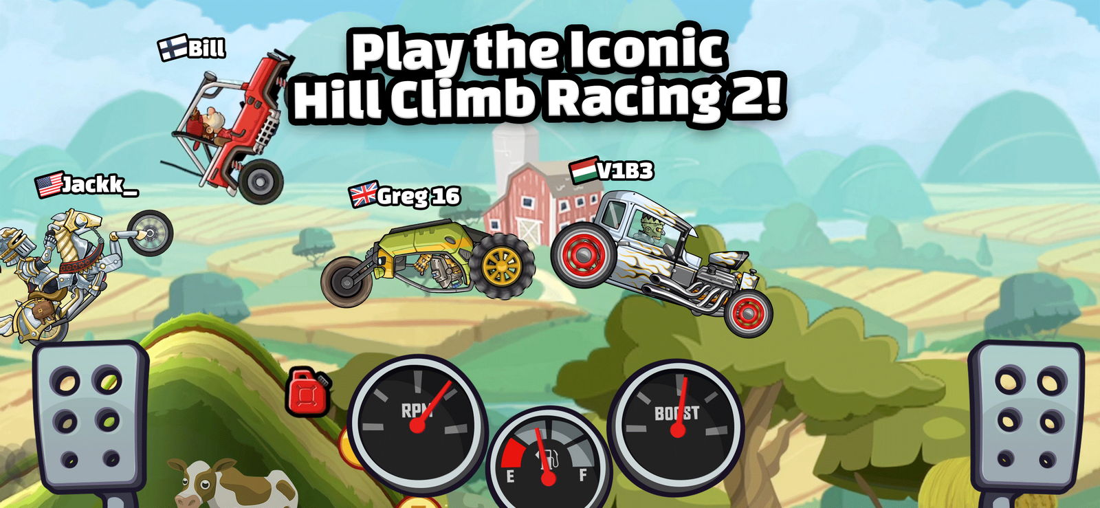 Hill Climb Racing 2 ヒルクライムレース２ Android 終了 APK (com.fingersoft.hcr2)  Fingersoftが提供する - PHONEKYから携帯端末にダウンロード