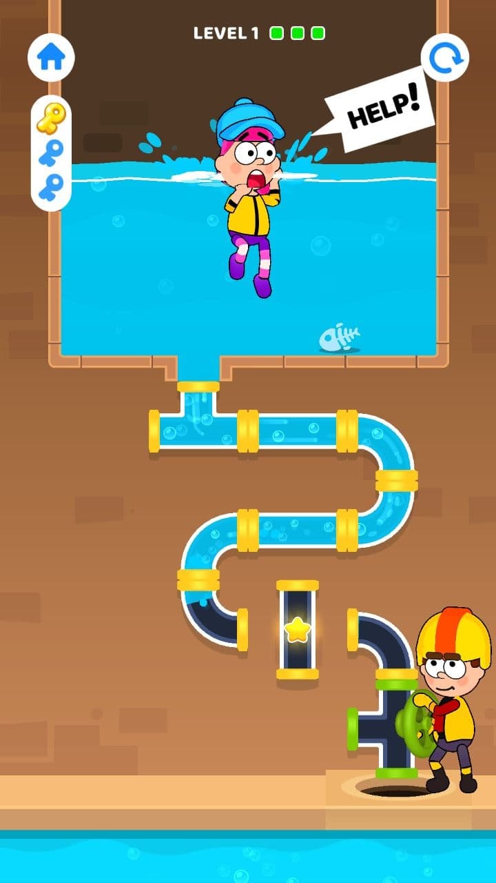 Pipes and Heroes Android Game APK by Yury