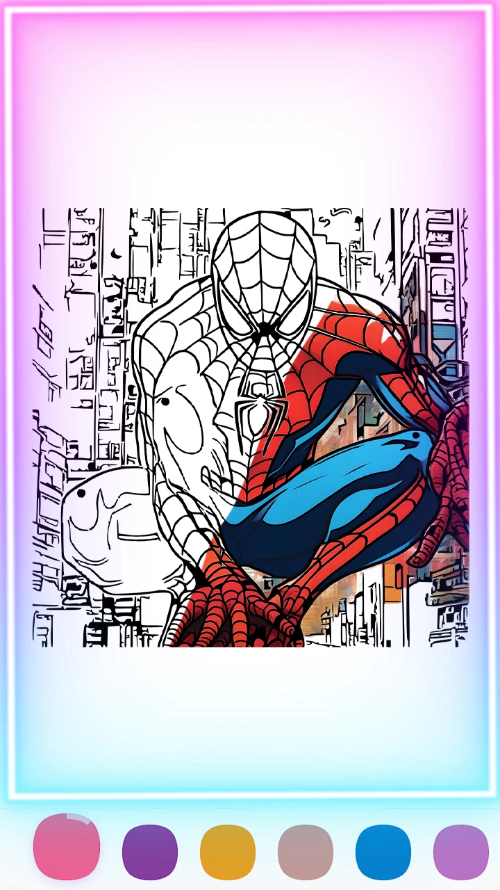 Spider Super Hero Coloring man Android Game APK (com.cartooncoloring ...