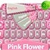 GO Keyboard Pink Flower Theme
