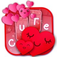 Cute Hearts Keyboard Design