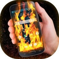 Огонь в телефоне эффект