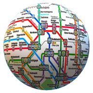 सार्वजनिक परिवहन मानचित्र ऑफ़लाइन - पूरी दुनिया