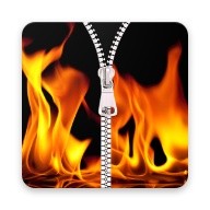 Fire Zipper Lock Screen 2019