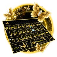 ثيم لوحة المفاتيح Goldbutterfly