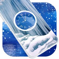 Ice Clock Live Wallpaper