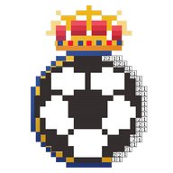 Pixel football logos : Sandbox color by numbers