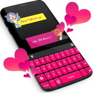 ピンクのキーボード ために WhatsApp