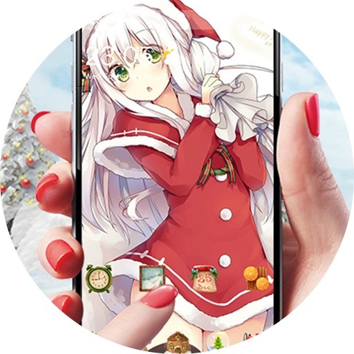 Happy Holiday Theme for Adorable Christmas Girl