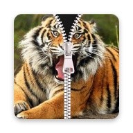 Tiger Zipper Lock Screen 2019