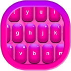 Keyboard Theme Hot Pink