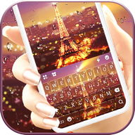 Rainy Paris Keyboard Background