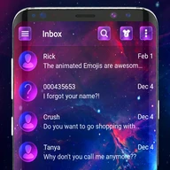 Neon led SMS Messenger theme