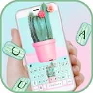 Cute Colorful Cactus Keyboard 