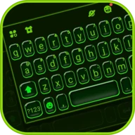 Neon Green Tech Keyboard Theme