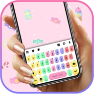 Colorful Candy Keyboard Backgr
