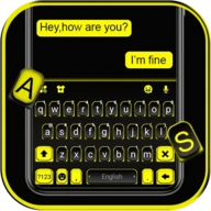 Black Yellow Business Keyboard
