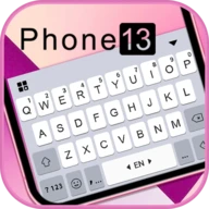 Phone 13 Pink Keyboard Backgro