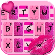 Pink Girly Love Keyboard Theme