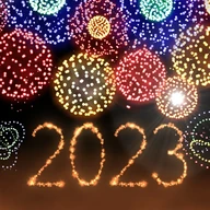 New Year 2023 Fireworks 4D