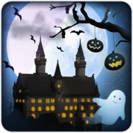 真夜中のハロウィンライブ壁紙。