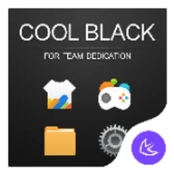 Cool black APUS Launcher theme