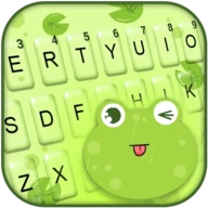 Cute Frog Tongue Keyboard Them
