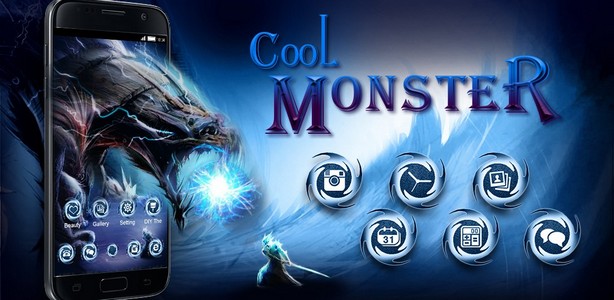 Cool Launcher Theme: Monster Dragon Hunter