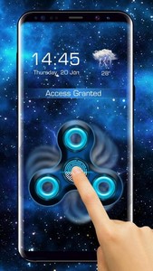 Fidget spinner fingerprint lock screen for prank