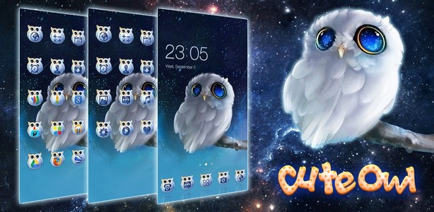 Cute Owl Theme: Can’t sleep night 57 Theme King