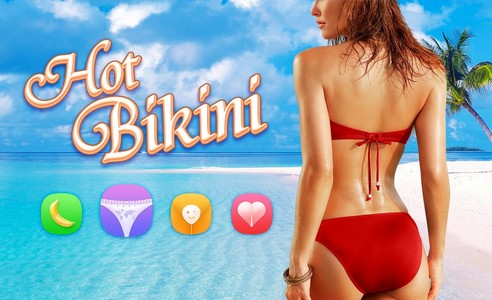 Hot Bikini Girl Theme: Summer Beach