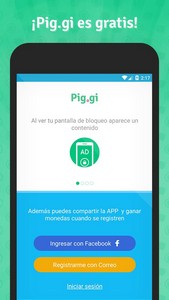 Pig.gi rewards - Lock screen