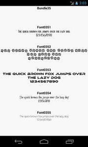 Fonts for FlipFont 35
