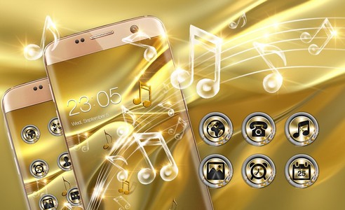 Gold Silk Glitter Theme: Dynamic Luxury music