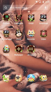 Cute cats stickers theme