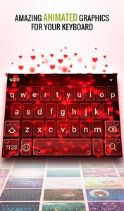 Wave Animated Keyboard + Emoji